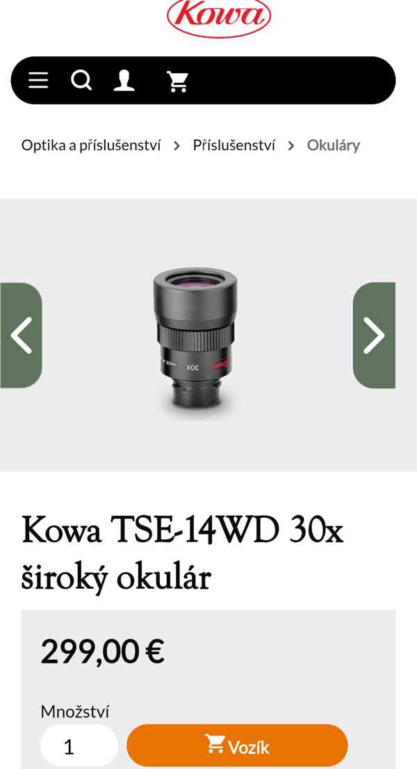 KOWA okulár TE-14W 30x  - foto 4