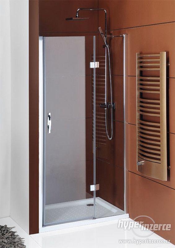 celoskelněné bezrámové dveře do sprchového koutu - foto 1