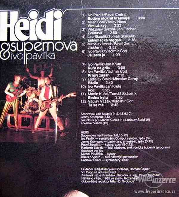 LP - Heidi - Supernova Ivo Pavlíka Heidi - 1986 - - foto 2