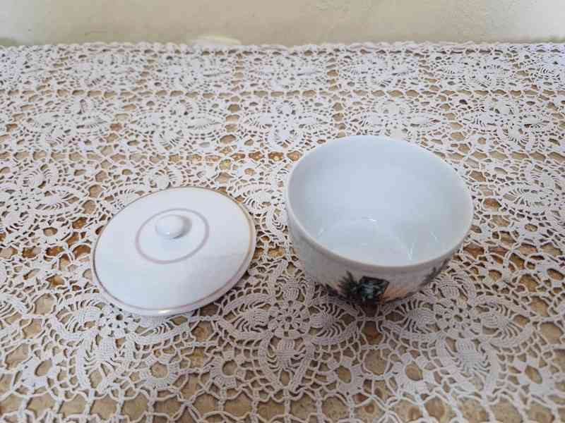 Zajímavá porcelánová Dóza s Andělíčky Biedermeier Březová - foto 8