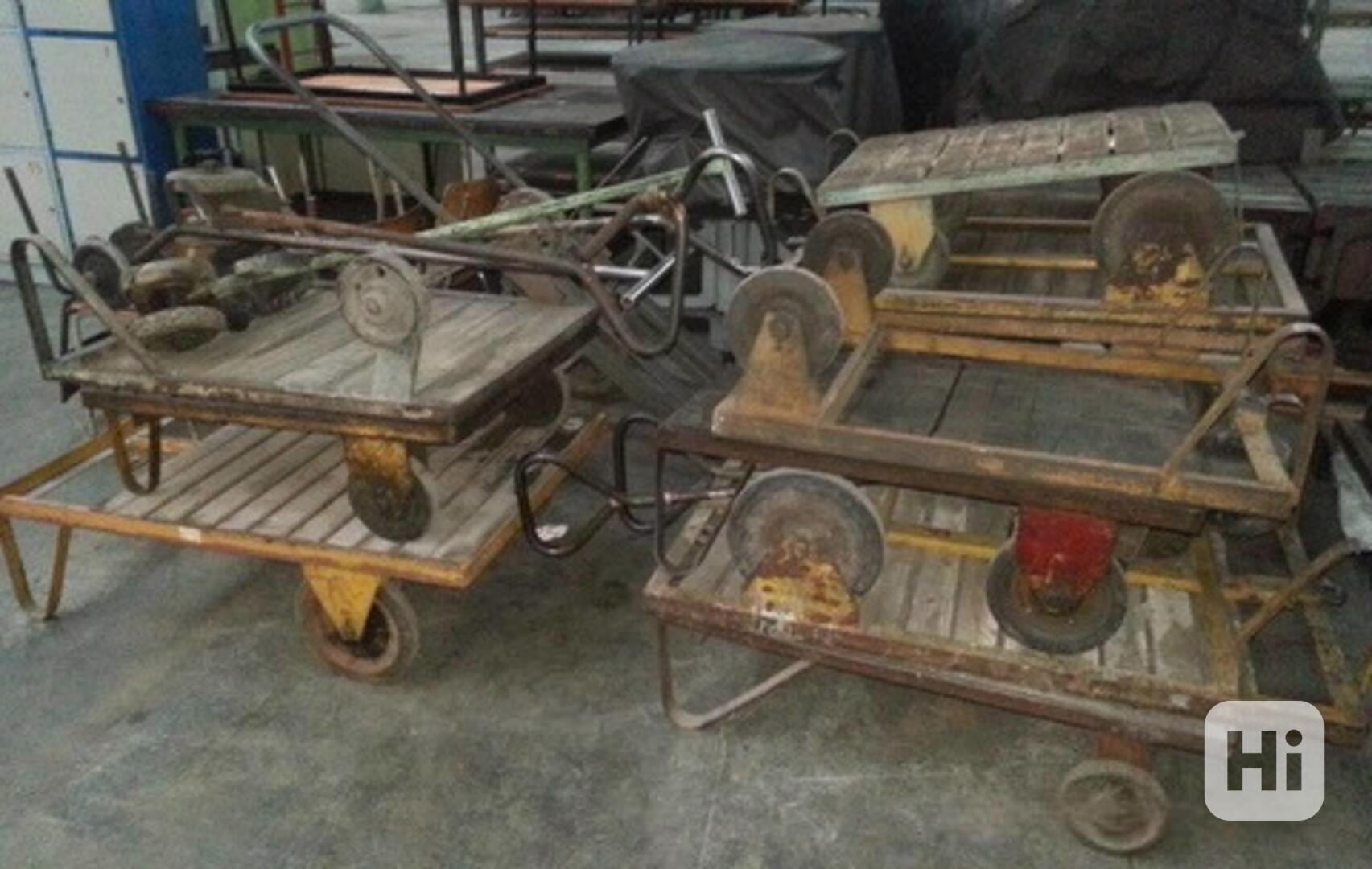 Dopravní vozíky s ojem 900x700x300 - 1200x800x300 (3516.) - foto 1