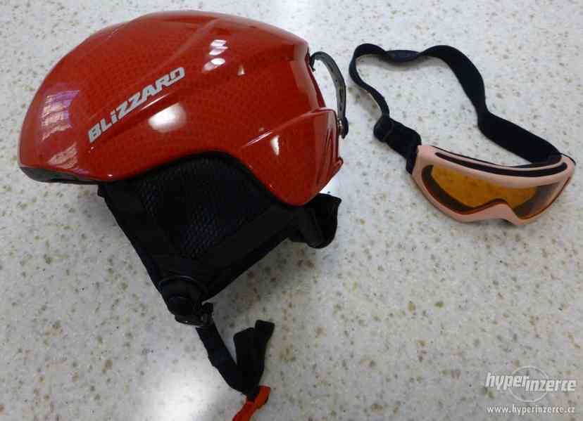 Dětská lyžařská helma Blizzard + brýle TECNO - foto 1