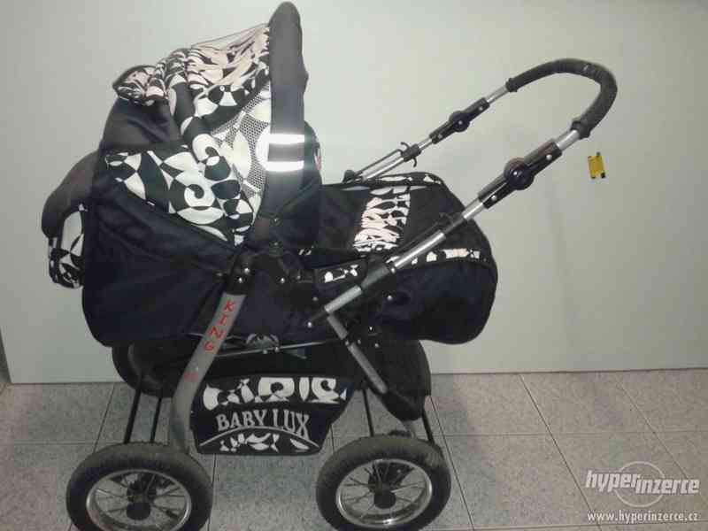 Kočárek zn.Babylux King + taška na miminko+autosedačka - foto 1