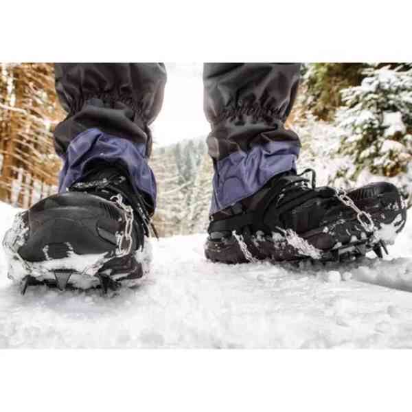 Nesmeky na boty řetězové Trizand Pro - černé-stříbrné - foto 5