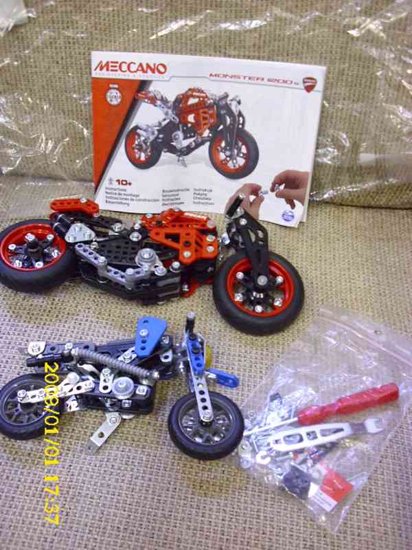Dětské stavebnice LEGO, Cheva, Meccano motorky (Merkur) - foto 9
