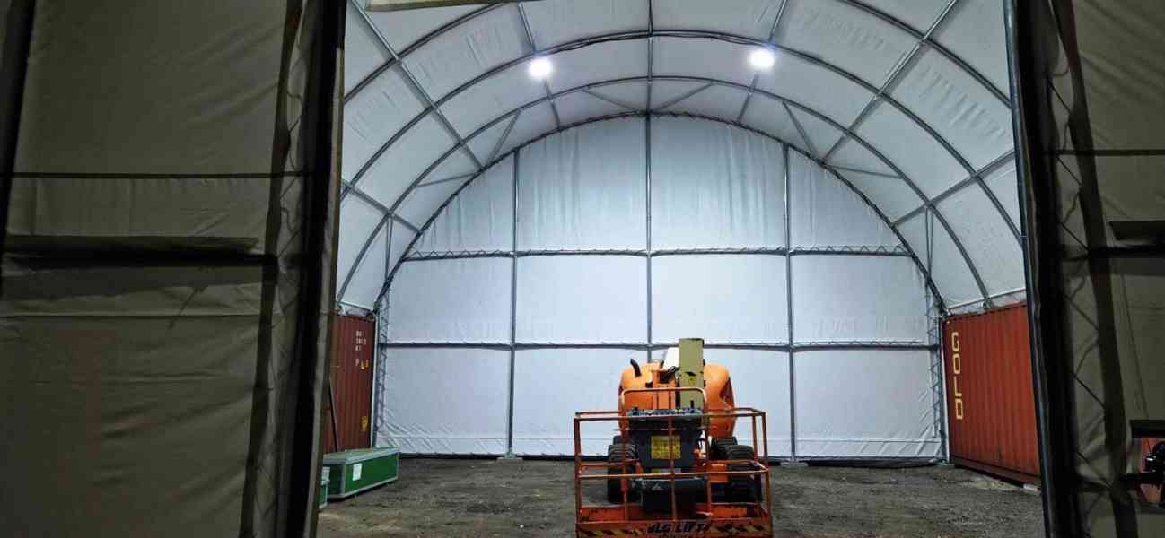 Plachtové přístřešky kontejnery bez svařování 12x6 - foto 9