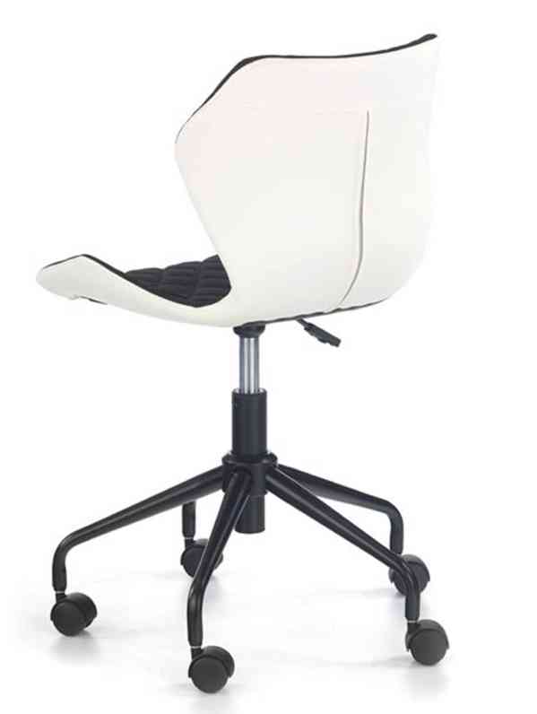 Židle MATRIX na černé kolečkové podstavě - černá - foto 6