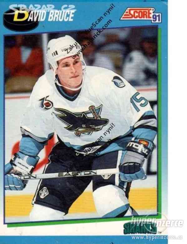 David Bruce - San José Sharks kartička Score 1991 NHL - foto 1