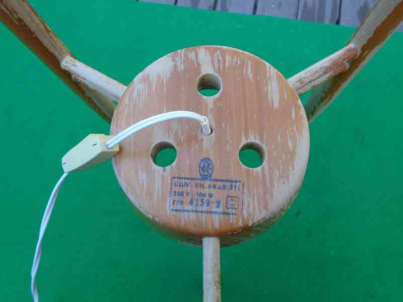 Velká podlahová lampa lampička ÚLUV 4159-2 originál retro - foto 16