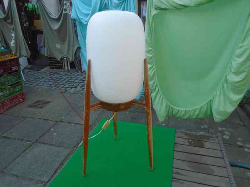 Velká podlahová lampa lampička ÚLUV 4159-2 originál retro - foto 5