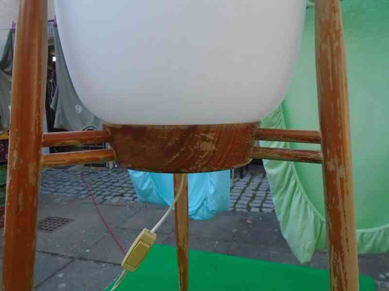 Velká podlahová lampa lampička ÚLUV 4159-2 originál retro - foto 6