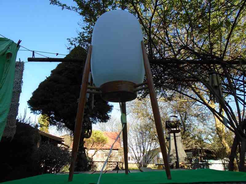 Velká podlahová lampa lampička ÚLUV 4159-2 originál retro - foto 10