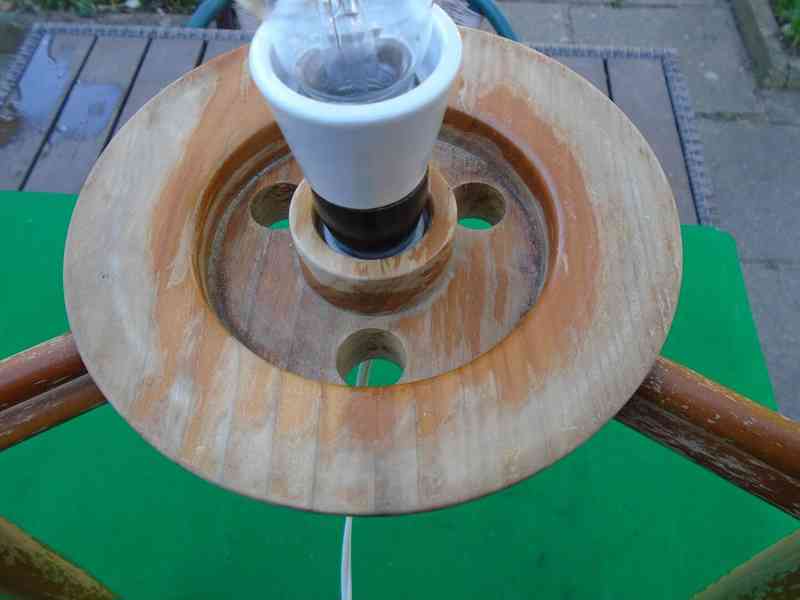 Velká podlahová lampa lampička ÚLUV 4159-2 originál retro - foto 12