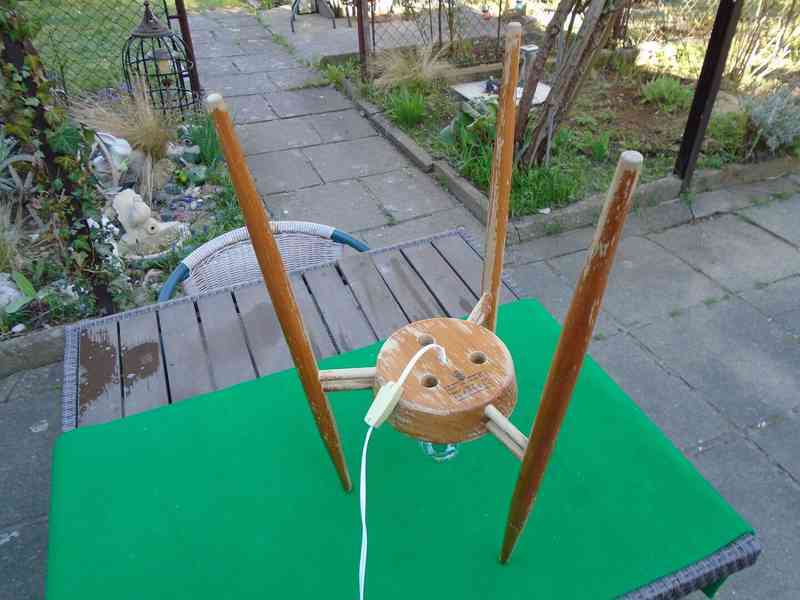 Velká podlahová lampa lampička ÚLUV 4159-2 originál retro - foto 14