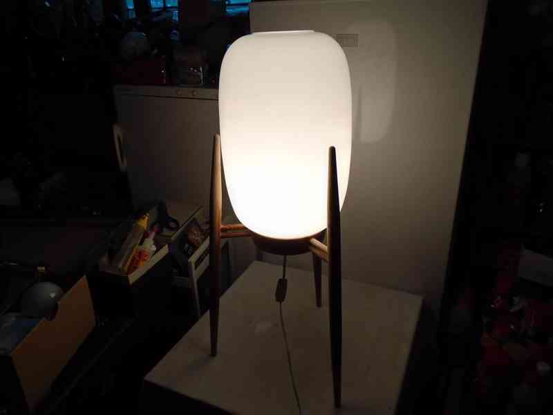 Velká podlahová lampa lampička ÚLUV 4159-2 originál retro - foto 17