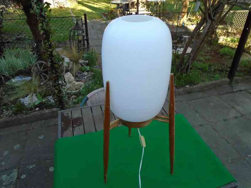 Velká podlahová lampa lampička ÚLUV 4159-2 originál retro - foto 9