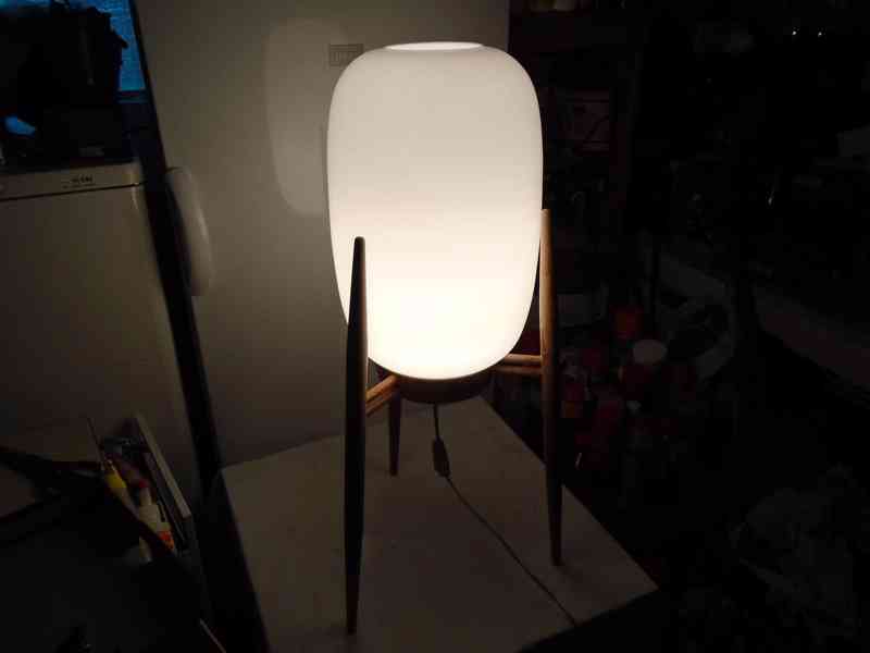 Velká podlahová lampa lampička ÚLUV 4159-2 originál retro - foto 19