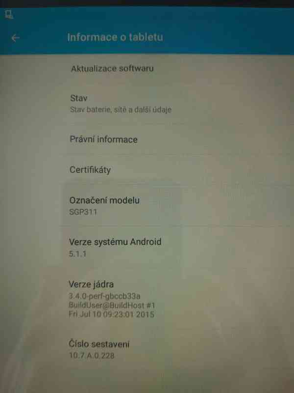 Tablet Sony Xperia Z - použitý, funkční  - foto 3