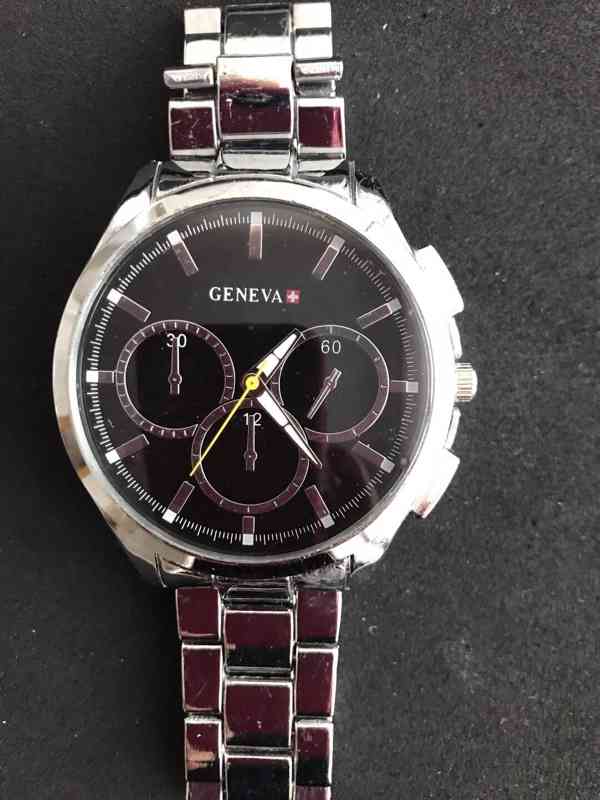 Prodám nové pánské hodinky  Geneva Quartz  - foto 2