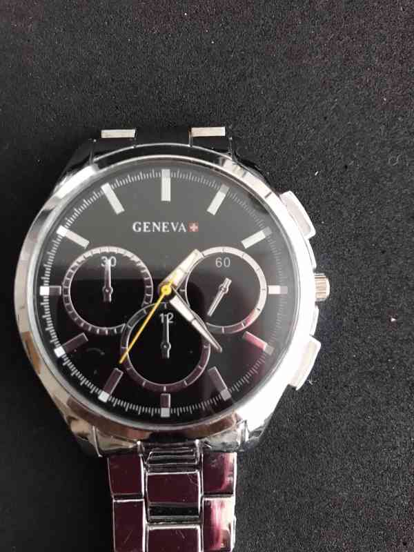 Prodám nové pánské hodinky  Geneva Quartz  - foto 5