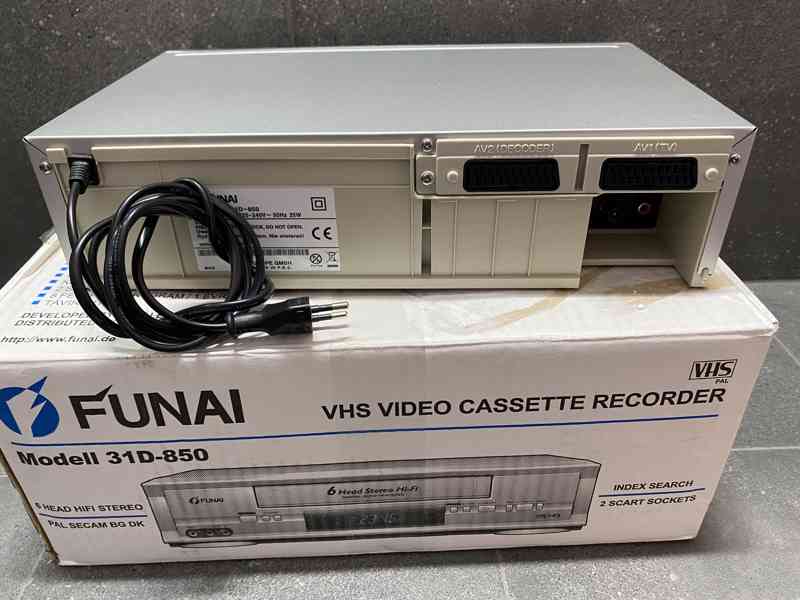 FUNAI 31D-850 videorekordér VHS - Zánovní  - foto 6