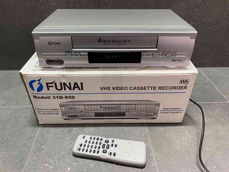 FUNAI 31D-850 videorekordér VHS - Zánovní  - foto 1