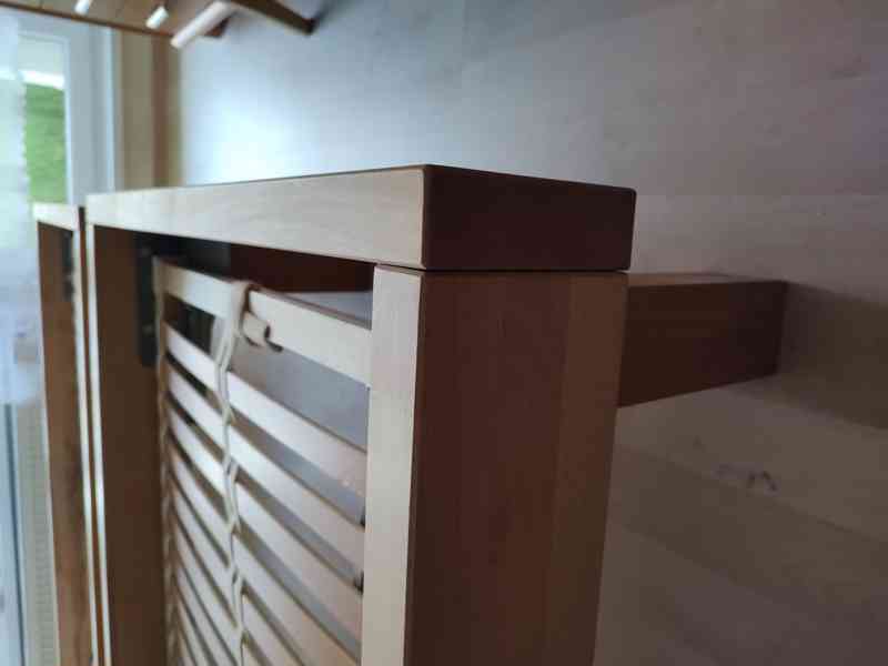 Postel masivní buková 200 x 90 cm + rošt Matraflex - foto 4