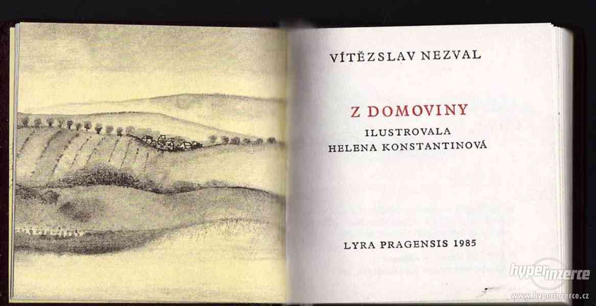Z domoviny  Vítězslav Nezval 1985 - kolibří vydání cca 7,5 x - foto 1