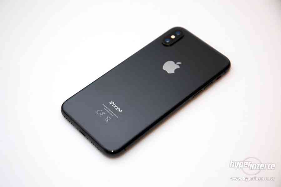 Mobil iPhone X 256 Gb (vesmírně šedý) - pěkný stav - foto 2