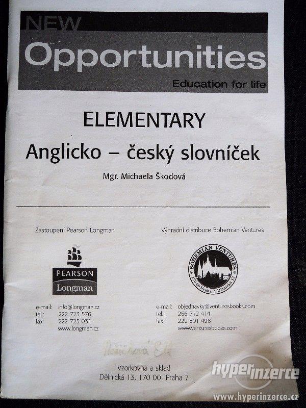 New Opportunities: Elementary - Anglicko-český slovníček - foto 1