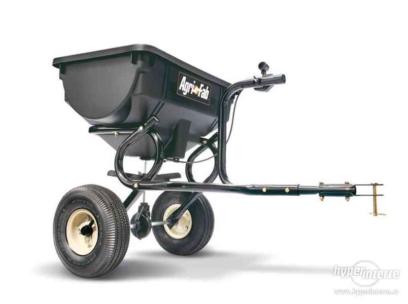 posypový vozík na zahradní traktor,přívěsné rozmetadlo - foto 1