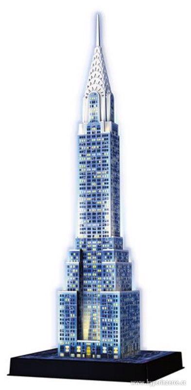 Nové 3D Puzzle Chrysler building (Noční edice) 216 dílků - foto 1