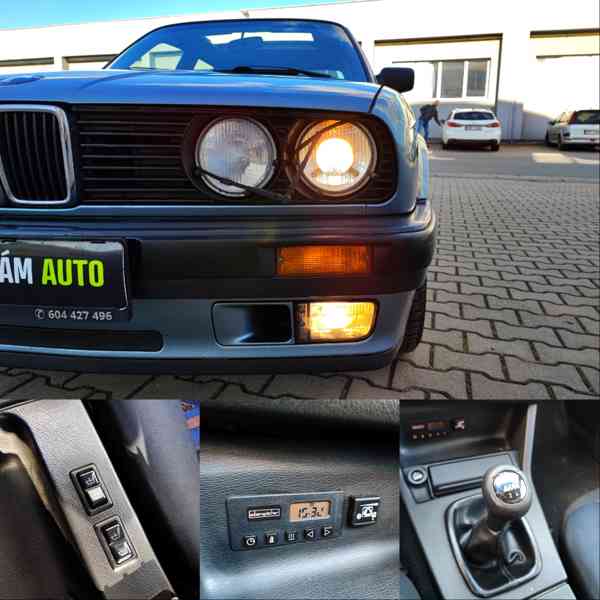 BMW E30 318i 83KW, 1989, SEDAN, MTECH, WEBASTO, ŠÍBR,VETERAN - foto 7