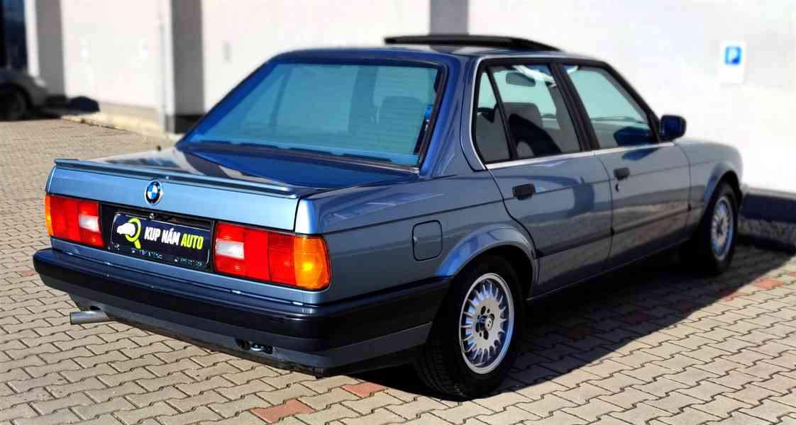 BMW E30 318i 83KW, 1989, SEDAN, MTECH, WEBASTO, ŠÍBR,VETERAN - foto 9