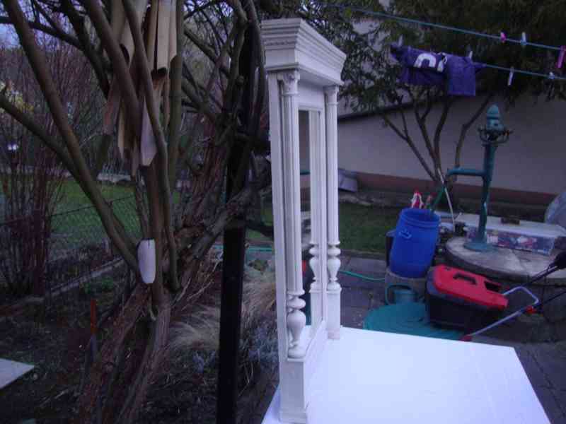 Starožitné nástěnné zrcadlo velké 107x64 cm Secese pěkné - foto 9