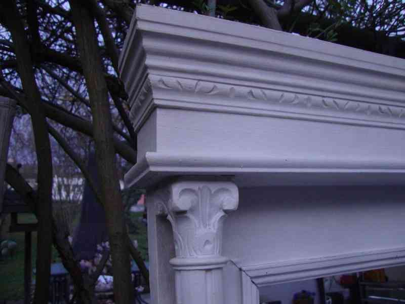 Starožitné nástěnné zrcadlo velké 107x64 cm Secese pěkné - foto 5