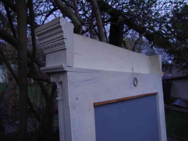 Starožitné nástěnné zrcadlo velké 107x64 cm Secese pěkné - foto 16