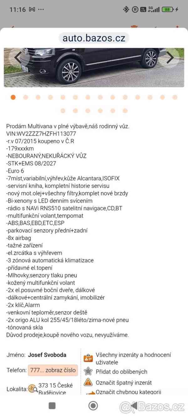 Volkswagen Multivan BiTDI 132kw DSG 4x4 Higlinene - foto 2