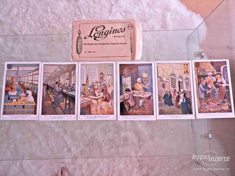 Starožitné pohlednice Longines,sada. - foto 1