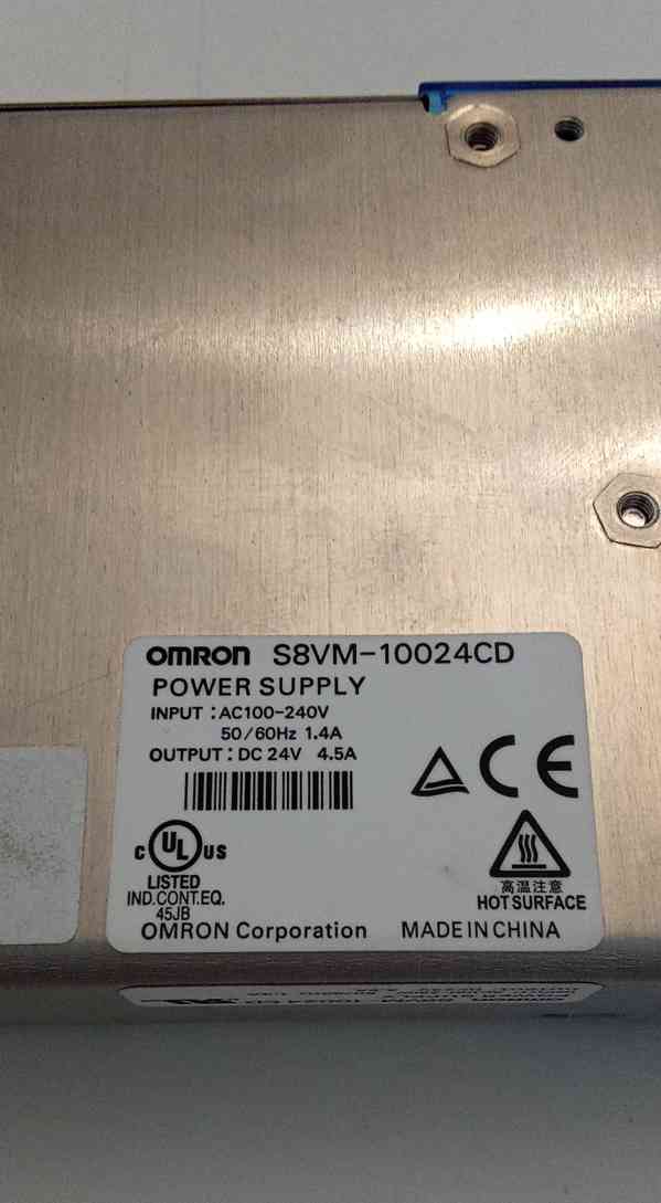 OMRON S8VM-10024CD power supply, zdroj 24V,100W,4,5A, vstup  - foto 3