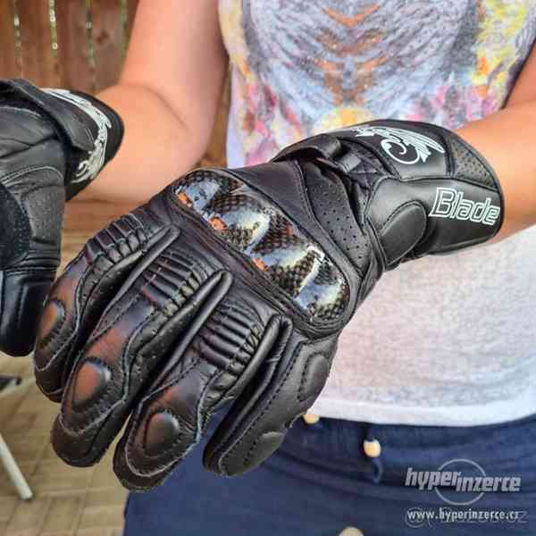 Motorkářské rukavice- kožené - foto 1