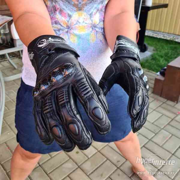 Motorkářské rukavice- kožené - foto 3