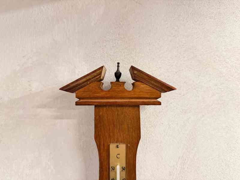 Starožitný rustikální barometr  - foto 2