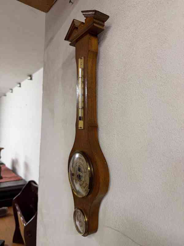 Starožitný rustikální barometr  - foto 6