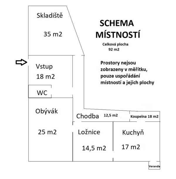 Nedvězí u Poličky - Prodej 1/3 podílu domu a stodoly - foto 5