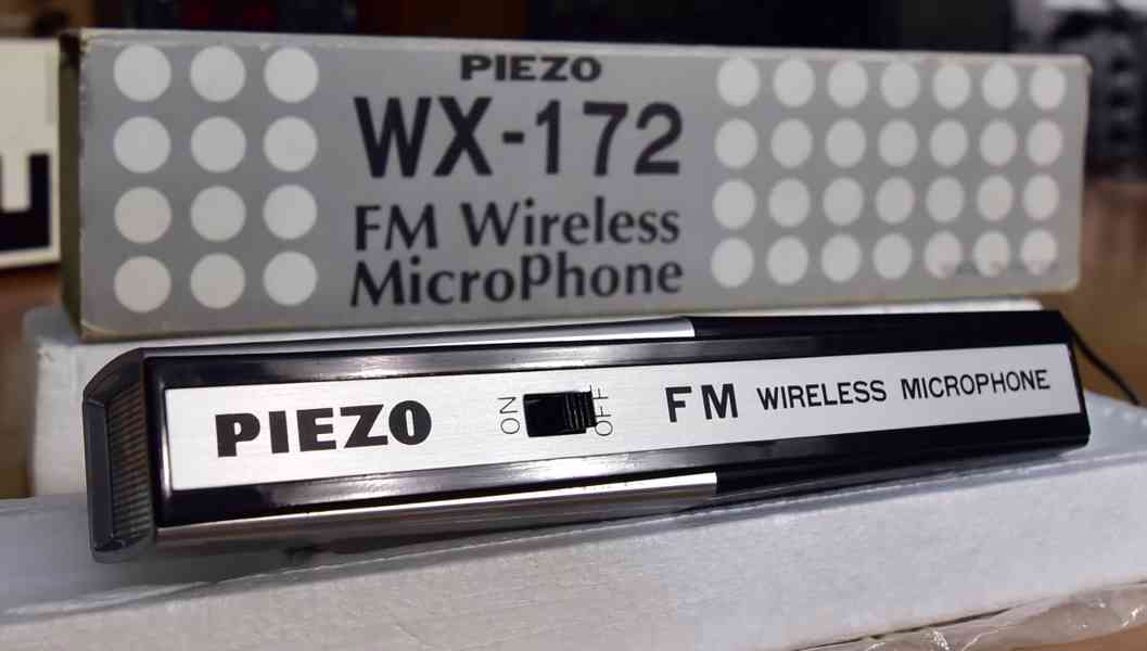 Bezdrátový mikrofon PIEZO WX-172 FM wireless JAPONSKO - foto 1