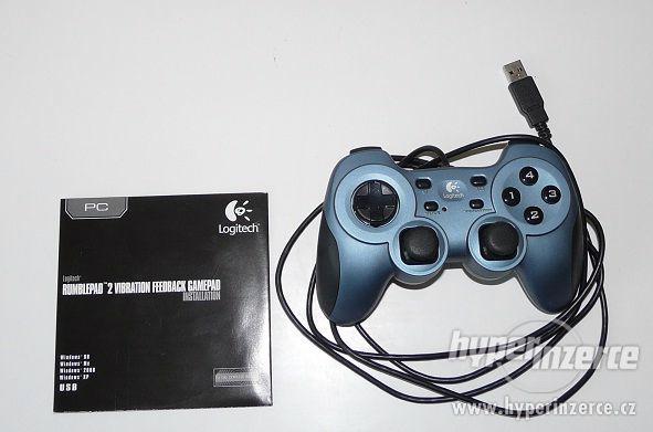 Gamepad Logitech Rumblepad 2 - USB, vibrace - foto 1