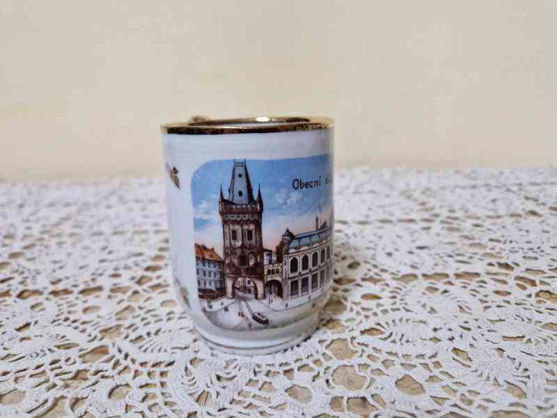 Sbírkový Hrnek obecní Dům Pozdrav z Prahy RU Top Stav - foto 2