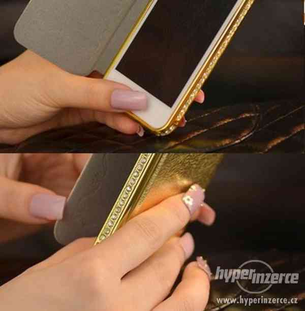 zlatý kryt - obal bumper X44 SWAROVSKI na iphone 6 - foto 6