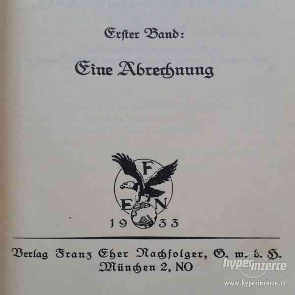 Mein Kampf - dvojknižní vydání, raritní rok 1933 - foto 3